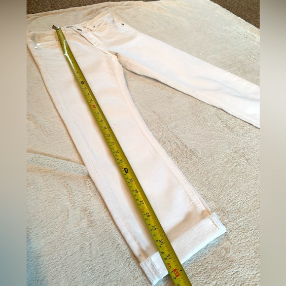 Bright white Trafaluc crop cotton jeans NEW condition thick and soft size 2 - Picture 7 of 11